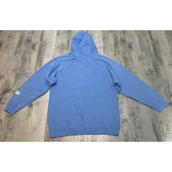 Vintage JNCO Style Hoodie Mens Medium Blue Muscle Car Sweatshirt Top Heavy NEW - Picture 2 of 11